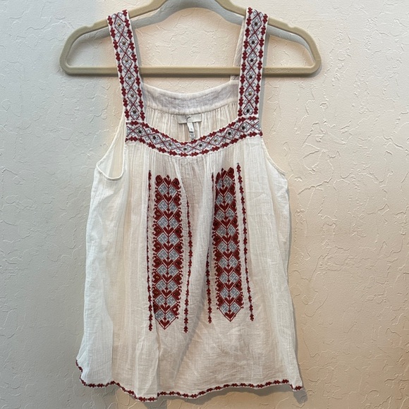 Joie Tops - Joie small embroidered tunic tank